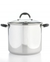 Give guests and family members something to talk about-the masterful meals created by this professional piece. The stainless steel construction includes an impact-bonded base that quickly and evenly heats ingredients to perfection, serving up incredibly hearty soups, stews and more. Limited lifetime warranty.