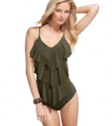 The tummy control keeps silhouettes sleek & chic with this Magicsuit basic bottom -- pair it with the matching tankini top!