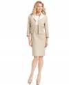 Kasper's sleek sheath dress and tailored jacket feature clean lines and modern styling, perfect for desk-to-dinner days.