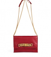 With a hint of ladylike sophistication, this ultra-chic day-to-night purse from Marc by Marc Jacobs will give your look an instant upgrade - Front flap with gold-toned logo bracelet chain detail, hidden magnetic snaps under flap, chain-link shoulder strap with leather padding - Wear with an elevated jeans-and-tee ensemble or with a casual cocktail look