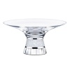 Elegant appetizers, tea-lights or tiny decorations - add a sparkle to your cocktail party with this small glass bowl. This bowl doubles up for elegance and functionality with thousands of clear crystal chatons layering the center and the fully faceted clear crystal base.