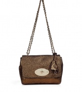 The Lily super stylish maxi grain metallic bronze shoulder bag - This cult favorite bag is the perfect addition to any outfit - The chain-link strap makes this It-bag a great accessory for cocktail wear - Pair with day looks or night looks, this piece is undeniably cool