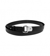 Double-up on style with this sumptuous leather wrap-around belt from Ralph Lauren Collection  - Smooth thin leather belt with silver-tone buckle  - Style with a blouson top, a tunic, or over an oversized cardigan