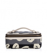 Travel with your favorite makeup essentials with this lip print covered cosmetic case from Marc by Marc Jacobs - Lip-detailed rectangular shape with zip-around closure, top handle, large compartment and mirror, leather trim - Perfect for daily use or as a thoughtful gift