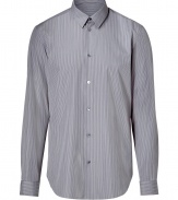 Stylish faded rain sport shirt from Marc by Marc Jacobs - Dress up your day look in this sophisticated cotton button down - Small spread collar and slim, modern silhouette - Style with trousers, a blazer, and dress shoes