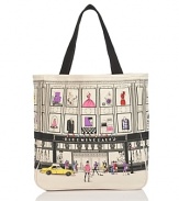 Carry all your essentials in true Bloomingdale's style with this oversized canvas tote, printed with the storefront of our iconic 59th Street flagship store.