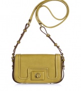 Get of-the-moment style with this modern classic crossbody bag from Marc by Marc Jacobs - Front flap with logo turn-lock closure, tonal stitching, long shoulder strap, gold-tone hardware - Pair with an elevated jeans-and-tee ensemble or a casual cocktail look