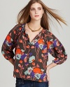 Quotation: Tucker Blouse - Silk Floral Print