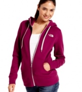 Cozy into this hoodie from The North Face -- an essential for warming up and cooling down during your workout. The classic, sporty styling makes it cute with jeans, too!