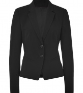 With an ultra-feminine cut, this chic blazer from Hugo will add instant style to your workweek staples - Notched lapels, long sleeves, two-button closure, welt pockets, fitted silhouette - Wear with straight leg trousers, a printed blouse, and heels