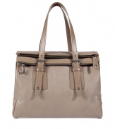 Practical with luxe appeal, this leather tote from Belstaff is the new must-have investment bag - Fold-over dual top zip closure, adjustable handles, silver-tone hardware, versatile tote shape - Perfect for everyday use or pared-down off-duty cool