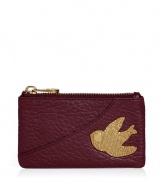 Detailed with a bird patch for that sweet-chic feel, Marc by Marc Jacobs zippered key pouch is a perfectly petite way to carry the brands iconic urbane look - Logo stud, top zip, logo lining with inside key ring - Stash away in clutches, or carry solo for running quick errands