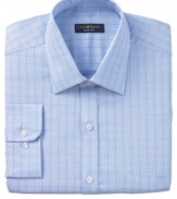 Introduce a pattern into your workday. This Club Room shirt does it in a subtle, sophisticated glen plaid.