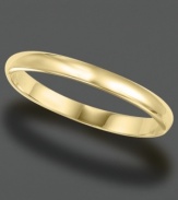 A delicate ring of 14k gold: timeless sophistication and endless grace in the perfect everyday band. Size 8.5-13.