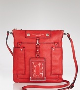 Put a preppy spin on your daytime uniform with this crossbody bag from MARC BY MARC JACOBS. In a bold hue, this bag lives to add a patriotic pop to sailor stripes.