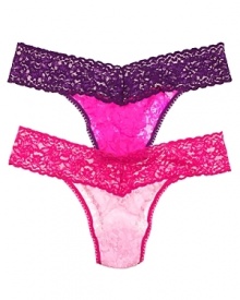 A colorful addition to your intimate ensemble, Hanky Panky's Colorplay thong blends comfort with sexy style.