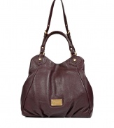 Stylish Brown Francesca shoulder bag from Marc by Marc Jacobs - The classic shopper tote gets a trendy-forward redux in luxurious marron leather- Large carryall, handles and convertible shoulder - A perfect addition to any outfit