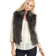 Get a luxe look with Calvin Klein Jeans' faux-fur vest. It adds instant edge to jeans and a flirty top!