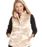 Layer up in Charter Club's cozy satin puffer vest. It's perfectly weekend-ready with your favorite corduroys and tee!