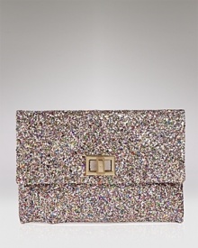 Add a dash of sparkle to your look with this eye-catching glitter clutch from Anya Hindmarch.