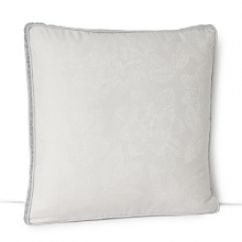 An intricate pattern of pavé flowers and leaves on this Barbara Barry decorative pillow fills your slumber with starry sparkle. Pair it with luxuriously soft pintuck sateen sheets for elegant contrast.