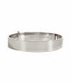 Add instant tough-meets-chic sizzle to your look with this luxe solid choker from New York Jewelry designer Eddie Borgo - Thick banded silver-plated choker with inside logo detail and latch closure - Pair with a figure-hugging cocktail sheath or an elevated jeans-and-tee ensemble