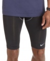 From track to field, court to street, start your workout right with Nike's moisture-wicking compression shorts, designed for a snug athletic fit that's perfect for layering or on their own.