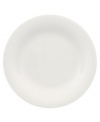 Fresh modern from Villeroy & Boch dinnerware. The dishes in this set are sheer white china in a clean round shape that inspires simply harmonious dining. A soft fluidity and radiant glaze give this salad plate quiet elegance and lasting appeal.