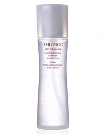 Shiseido The Skincare Hydro-Balancing Softener. A gentle, alcohol-free lotion that instantly softens and rehydrates the skin for enhanced suppleness. Replenishes moisture to keep the skin dewy soft. Provides a uniquely lightweight, refreshing sensation as it penetrates deeply and heightens the effectiveness of further skincare. Recommended for normal and combination skin. Use daily after cleansing.