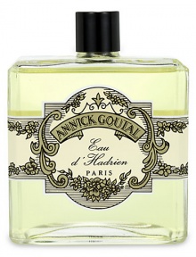 SOURCE OF INSPIRATION: Inspired by the Marguerite Yourcenar novel - Hadrien's Memoirs - Annick Goutal created this fragrance as a way of expressing the emotions evoked by the character of the Emperor Hadrien. WORDS TO DESCRIBE IT: Tonic, zesty, sparkling, refined, subtle and fresh at the time. Timeless and universal. For women & men, any age and season. Sportive and chic. 15 oz. 