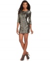 Oh-so glam, allover sequins make this MM Couture mini dress a standout pick for hot soiree style!