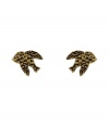 Add whimsical style to your look with these chic bird charm earrings from Marc by Marc Jacobs - Brass-tone bird charm stud earrings - Wear with a casual-cool look or with a mini-dress for early evening cocktails