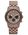 A change of a pace from the everyday silver and gold timepiece: an espresso watch from Michael Kors.