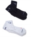 Your shoes and feet will thank you when you finish your workout wearing these quarter-length socks from Nike.