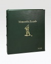 The ideal gift or keepsake for the amateur golfer, designed in fine leather with transparent, archival-quality pages to hold memorable scorecards, course photos and mementos from a day on the greens. 18 pages holds 36 scorecards Leather 5½W X 6¼H Made in USA FOR PERSONALIZATIONSelect a color and quantity, then scroll down and click on PERSONALIZE & ADD TO BAG to choose and preview your monogramming options. Please allow 1 week for delivery.