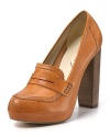 A bold stacked heel and pretty rounded toe make this school-girl favorite a style overachiever. By Boutique 9.