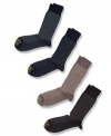 Perfect every day crew socks by Gold Toe with a little elasticity to stay in place plus designed to wick away moisture to keep your feet dry.