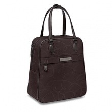 Whether on vacation or everyday use, this Pirouette tote is perfect for your needs. Includes removable, adjustable leather shoulder strap with non-slip pad. Dark nickel hardware.