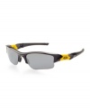 A salute to the ultimate survivor. LIVESTRONG® is etched into the interchangeable lenses. The Black Iridium® and Hydrophobic(tm) lens coatings take performance technology to the next level. Oakley shows its world-class innovation for those who play to win. Channel your inner Lance Armstrong with these black frames accented with the popular LIVESTRONG® yellow.