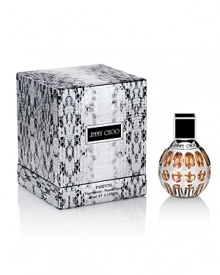 Limited Edition Parfum, a warmer and more sensual version of the original, with notes of tiger orchid enhanced with an addictive candied orange and the irresistible trail of toffee chypre. The faceted bottle is decorated with brilliant silver and is presented in python print packaging reimagined in silver and black.