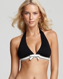 Interchangeable swimwear is a must for the seasoned sunbather, and this solid bikini top from Juicy Couture is an easy way to be a mix and match master.