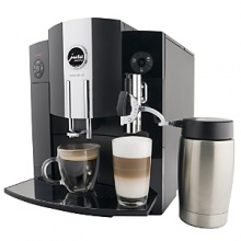 The Capresso Espresso Maker. Perfect for making cappuccinos, lattes and latte macchiatos all with the push of one button. Makes drinks in all sizes - from 1 oz to 16 oz.