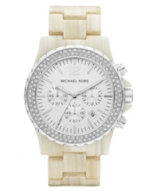 A lightly toned watch from Michael Kors with an earthy, natural look.