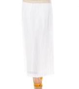 Instantly update your wardrobe with this Charter Club maxi skirt, rendered in so-soft crinkled cotton. Pair it with a lightweight sweater and vibrant pumps for on-trend summer style!