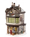 This brilliantly crafted porcelain ornament from Department 56 depicts Ebeneezer Scrooge's 19th century Victorian home and his first visit from Jacob Marley. Intricately painted to mirror Dickens' beautiful settings from A Christmas Carol.