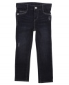 Stylish sequin accents on these Julia skinny jeans from Levi's will give her a sweet style.