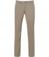 Raise the bar on modern musts with Closeds casually cool beige chinos - In a soft yet durable pure cotton - On trend slim cut, with a medium low rise - Zip fly, belt loops and button closure - Slash pockets at sides, welt pockets at rear - Easily dressed up or down, ideal for pairing with denim shirts, button downs, tees and pullovers