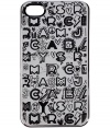 Snap a fun face onto your iPhone with Marc by Marc Jacobs graffiti logo case - Fits 4G iPhones, allover logo print - Stash away in oversized printed totes