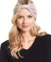 Take a shine to elegant accessorizing with this posh, metallic headband from Style&Co. Soft, shimmery and undecidedly elegant, it adds instant allure to your everyday style.