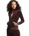 Juicy Couture's signature velour track jacket is perfect for weekend lounging.